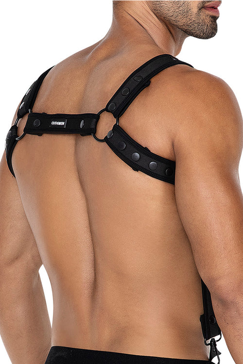 schwarzer Brust-Harness 05 - OS-1