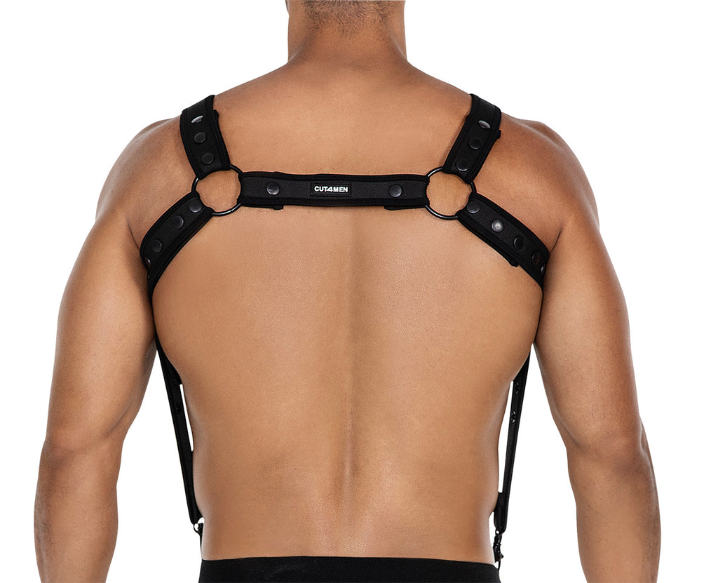 schwarzer Brust-Harness 05 - OS-4