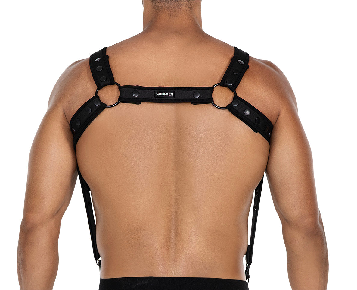 schwarzer Brust-Harness 05 - OS-4