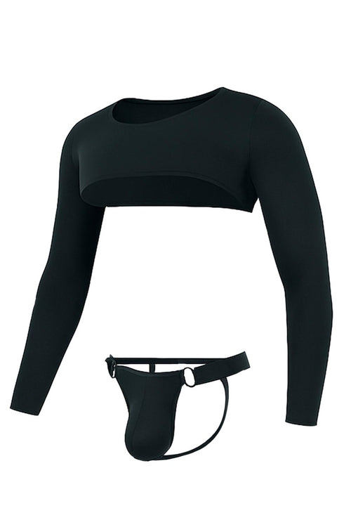 schwarzes Jockstrap-Set RAV117 - XL-0